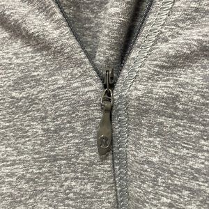 Grey active top with hidden pocket